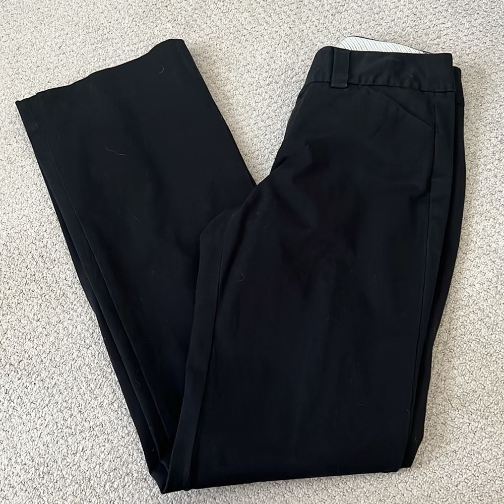 GAP black Chinos cotton stretch curvy pants‎ Sz 10 Tall women’s